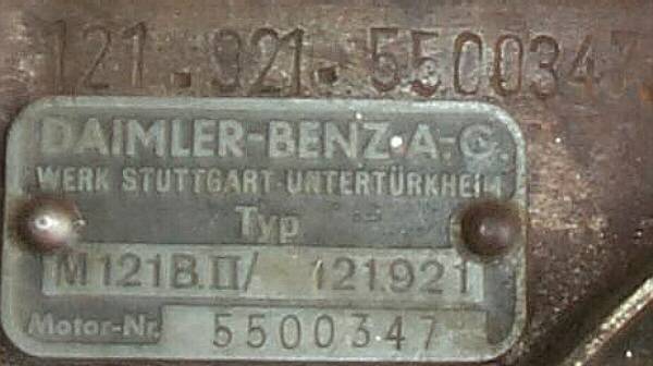 Mercedes Benz Engine Serial Numbers